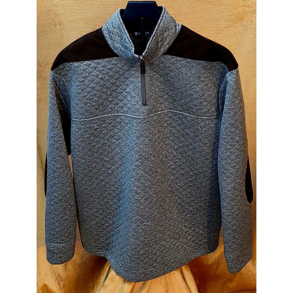 Men's Gray Size XL Gray Cremieux Zip Up pullover